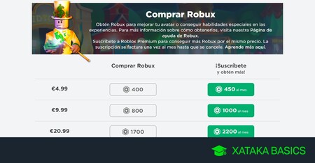 guia completa cuanto cuesta comprar robux en roblox precios actualizados